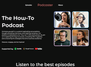 Demo site: Podcaster